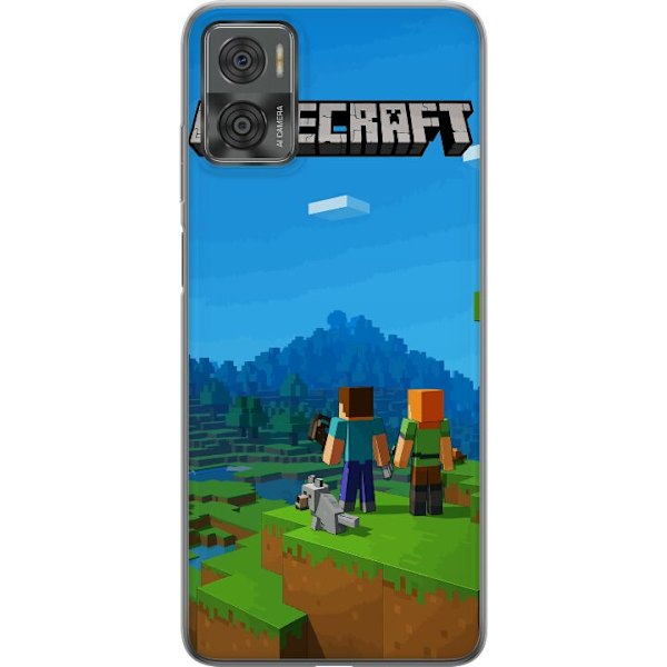 Motorola Moto E22i Gjennomsiktig deksel Minecraft Key Art