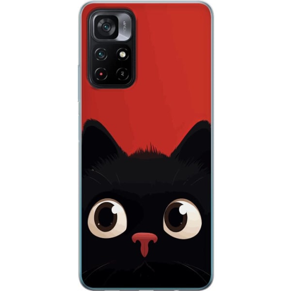 Xiaomi Poco M4 Pro 5G Gennemsigtig cover Livlig Kat