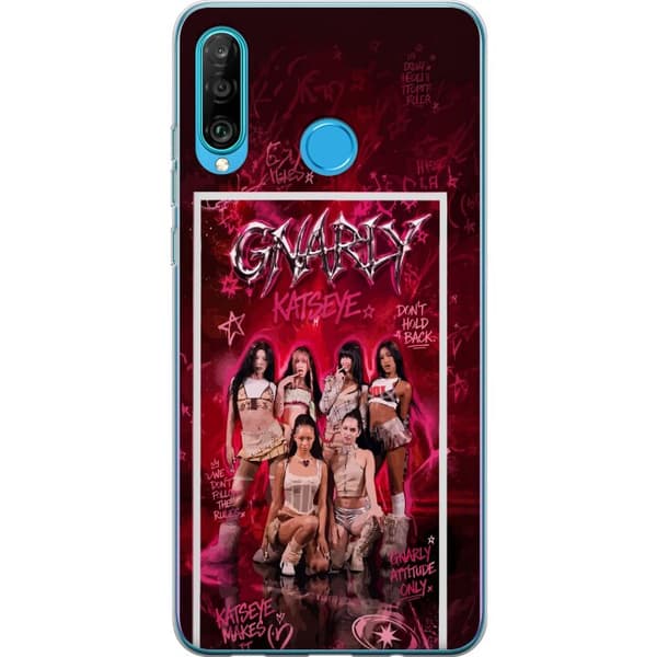 Kompatibelt Mobildeksel til Huawei P30 lite KATSEYE rosa