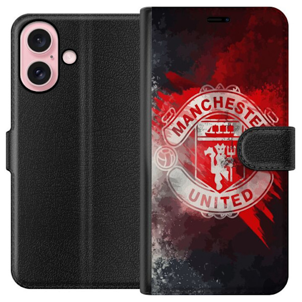 Apple iPhone 16 Tegnebogsetui Manchester United