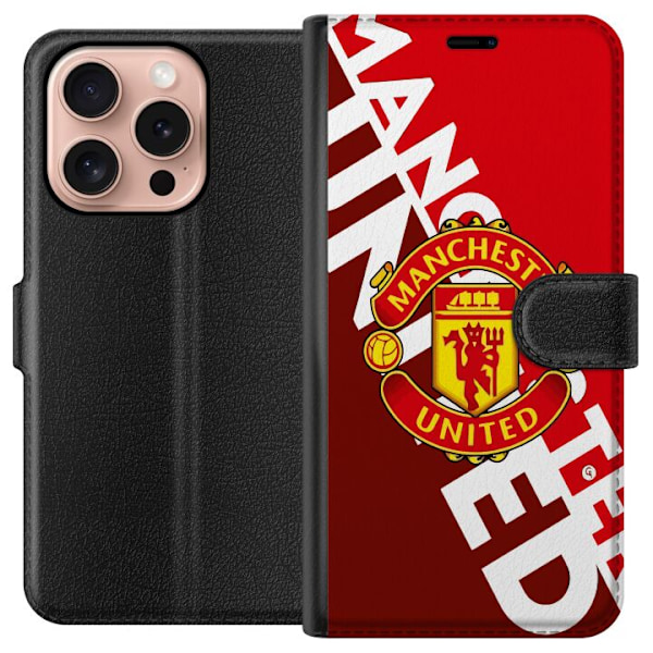 Apple iPhone 16 Pro Lommeboketui Manchester United FC