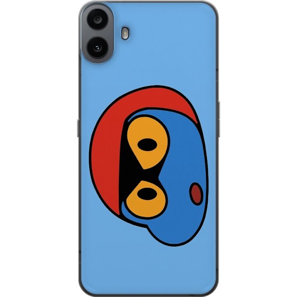 Nothing CMF Phone 1 Läpinäkyvä kuori Bold Bot Head
