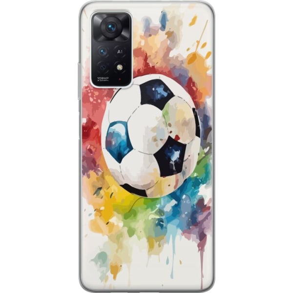 Xiaomi Redmi Note 11 Pro 5G Genomskinligt Skal Fotboll