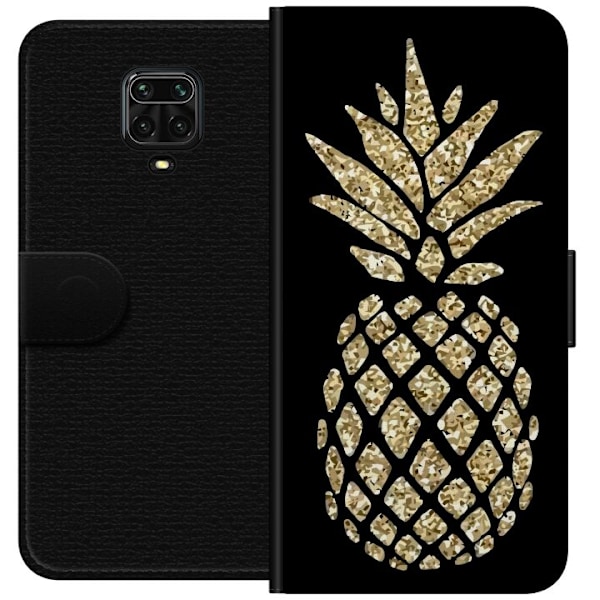 Xiaomi Redmi Note 9 Pro Lompakkokotelo Ananas