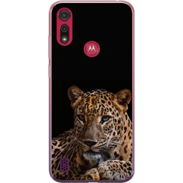 Motorola Moto E6s (2020) Gennemsigtig cover Leopard