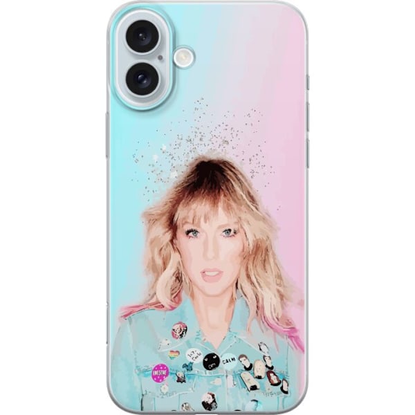 Apple iPhone 16 Plus Läpinäkyvä kuori Taylor Swift Runous