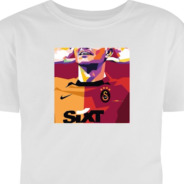 Barn-T-shirt | Bekväm T-shirt för Barn Mauro Icardi vit 1-2 År