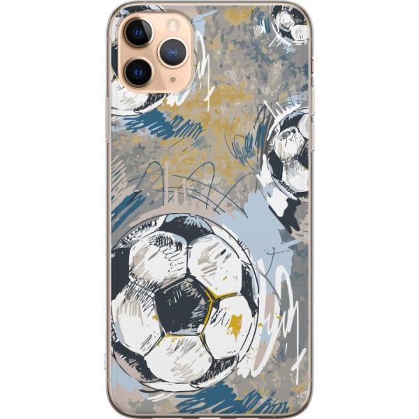 Apple iPhone 11 Pro Max Gennemsigtig cover Fodbold