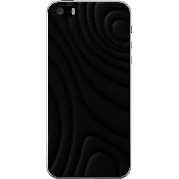 Apple iPhone SE (2016) Läpinäkyvä kuori Tummat Aallot