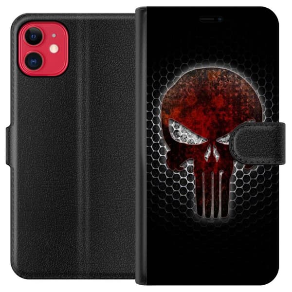 Kompatibel Tegnebogsetui til Apple iPhone 11 Dødstræk