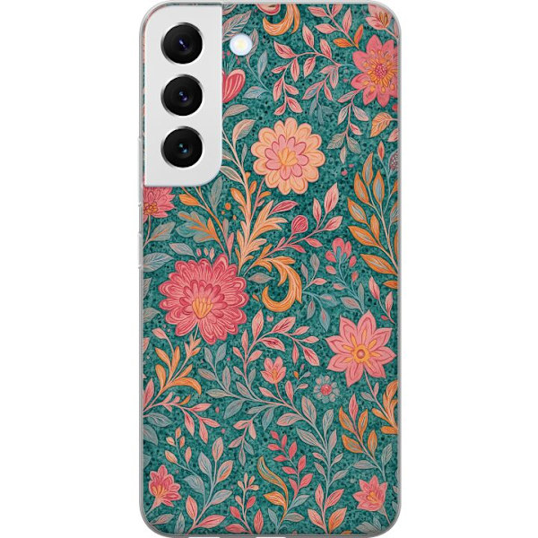 Samsung Galaxy S22 5G Gjennomsiktig deksel Floral Dream