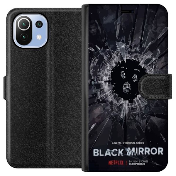 Xiaomi Mi 11 Lite Plånboksfodral Black Mirror Sci-Fi Netflix Serie Dystopi Teknik Cyberpunk Mörkt TV Spelmotiv