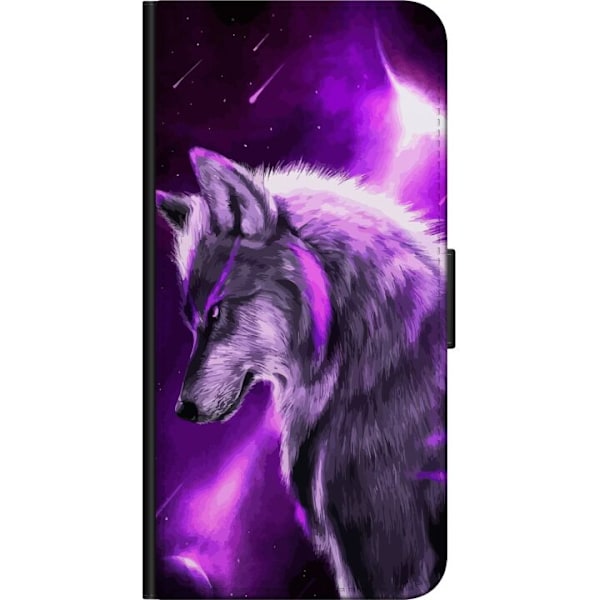 Xiaomi Redmi Note 10S Lompakkokotelo Punainen Susi