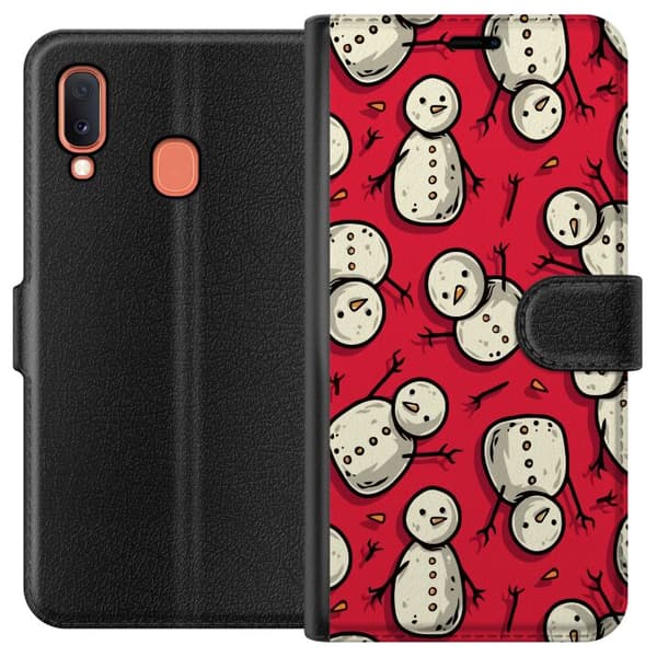 Kompatibelt Lommeboketui til Samsung Galaxy A20e God jul