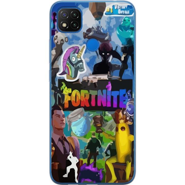 Xiaomi Redmi 9C NFC Gennemsigtig cover Fortnite