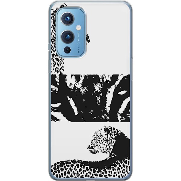 OnePlus 9 Läpinäkyvä kuori Leopard Faces
