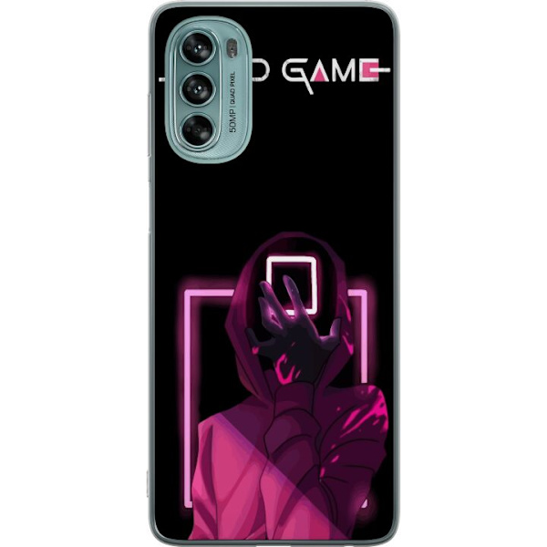 Motorola Moto G62 5G Läpinäkyvä kuori Squid Game Teema Suosittu Sarja Motiivi Graafinen Ikoninen Suunnittelu Aasialainen Popkulttuuri Jännitys Dra