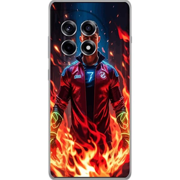 OnePlus 12R Läpinäkyvä kuori Ronaldo Inferno - jalkapallole
