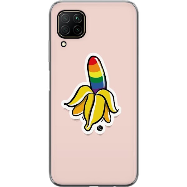 Huawei P40 lite Genomskinligt Skal Glad Banan