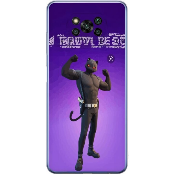 Xiaomi Poco X3 Pro Gennemsigtig cover Fortnite - Meowscles