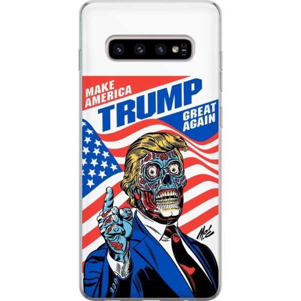 Samsung Galaxy S10+ Gjennomsiktig deksel  Trump