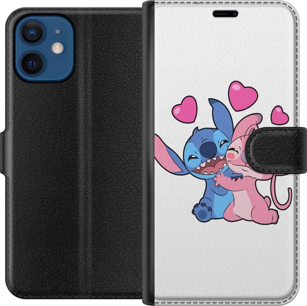 Kompatibelt Lommeboketui til Apple iPhone 12 Lilo & Stitch
