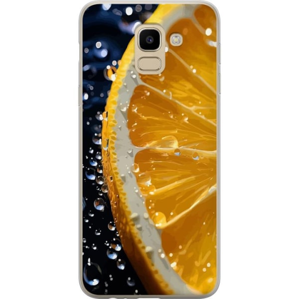 Samsung Galaxy J6 Gennemsigtig cover Appelsin
