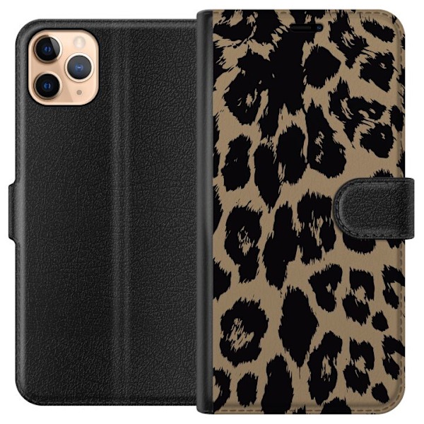 Apple iPhone 11 Pro Max Lompakkokotelo Leopard