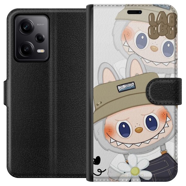Xiaomi Redmi Note 12 Pro Lompakkokotelo Labubu Minimal Mood -