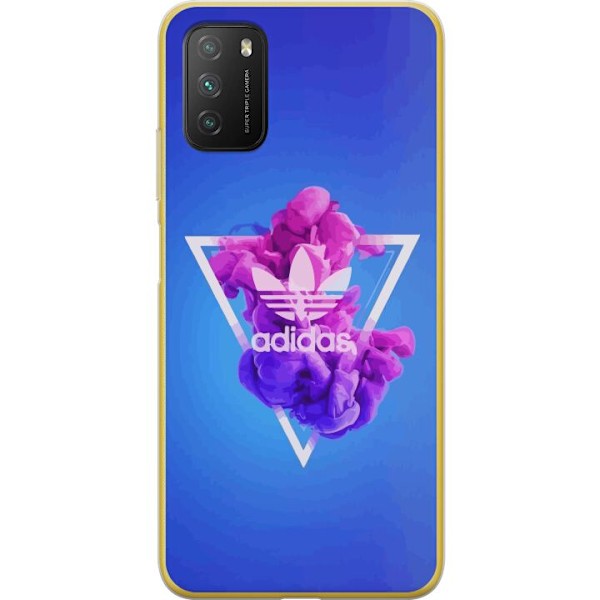 Xiaomi Poco M3  Genomskinligt Skal Adidas-inspirerad blå desi