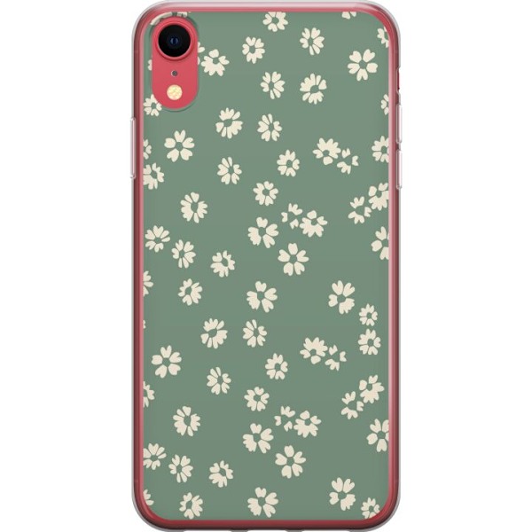Apple iPhone XR Genomskinligt Skal Blomsterdröm – färgglatt blommönster