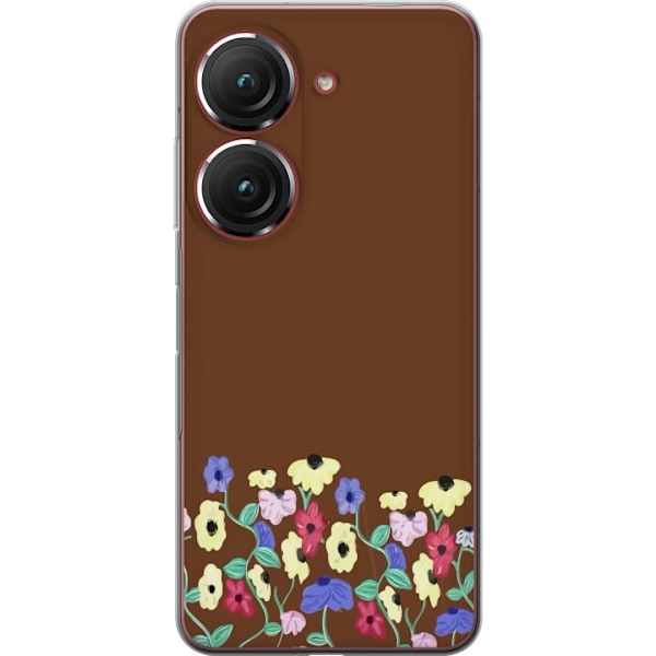 Asus Zenfone 9 Gennemsigtig cover Blomster