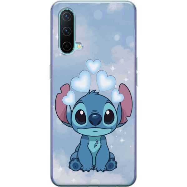 OnePlus Nord CE 5G Läpinäkyvä kuori Stitch Hyppäävä Ilo