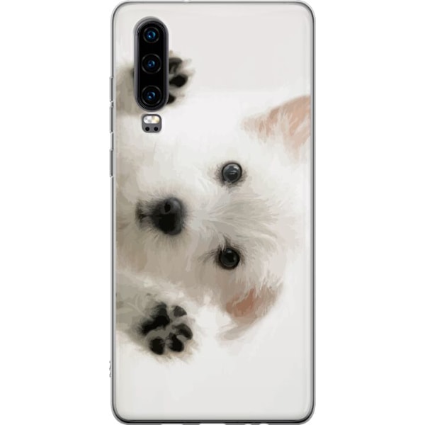 Huawei P30 Genomskinligt Skal Hund