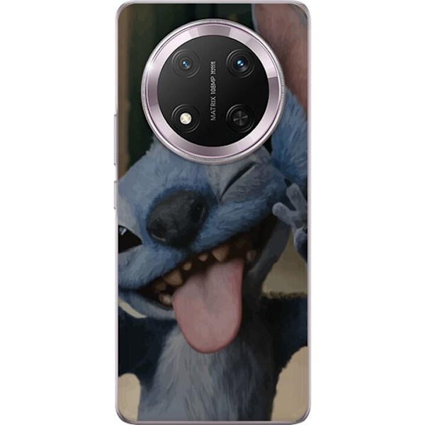 Honor Magic7 Lite Gjennomsiktig deksel Stitch Søt Alien - Bl