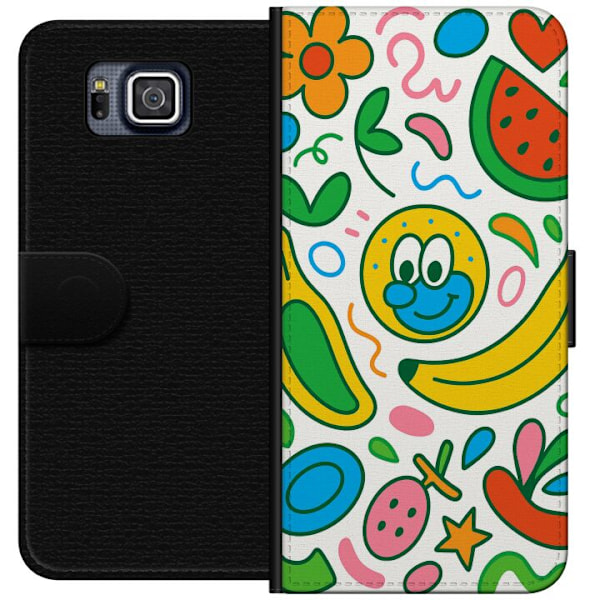 Samsung Galaxy Alpha Lompakkokotelo Perhosverho