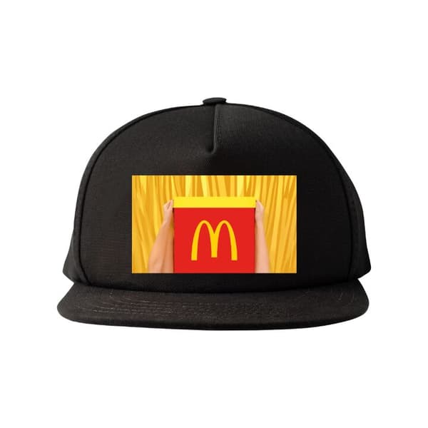 Snapback-lippalakki musta one size