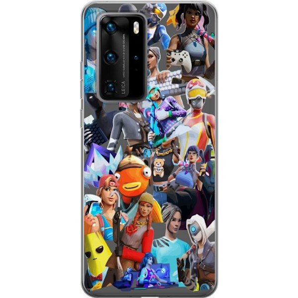 Huawei P40 Pro Läpinäkyvä kuori Fortnite