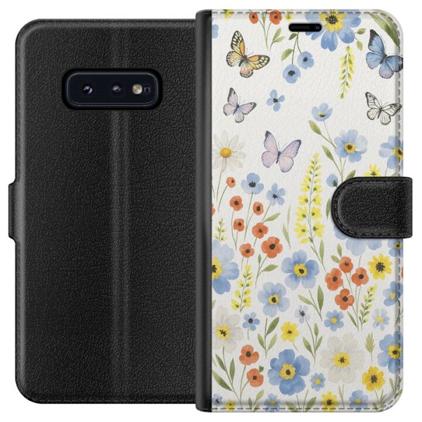 Samsung Galaxy S10e Tegnebogsetui Sommerblomster