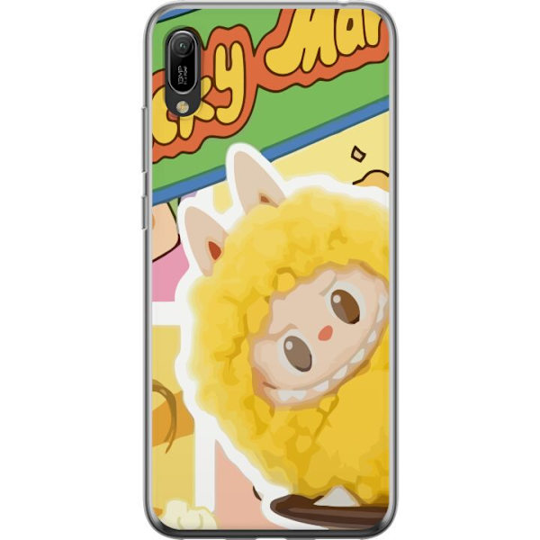 Huawei Y6 Pro (2019) Läpinäkyvä kuori Labubu Wacky Mart Pop Mart -sarjan keräilyfiguuri Söpö Muotoilu Suosittu Teemalelu Sarja Luova Taidelelu