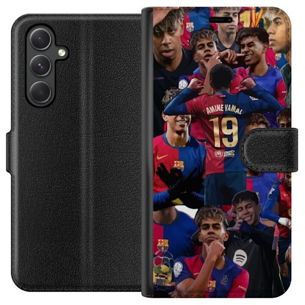 Samsung Galaxy A15 5G Lompakkokotelo Lamine Yamal mobiilikotelo jalkapallofaneille