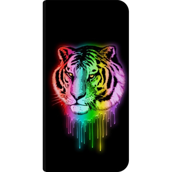 Apple iPhone 8 Plånboksfodral Neon Tiger