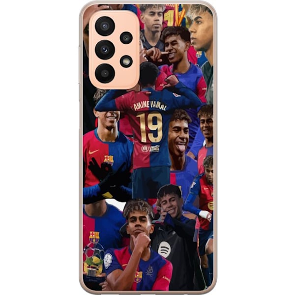 Samsung Galaxy A23 Läpinäkyvä kuori Lamine Yamal mobiilikotelo jalkapallofaneille