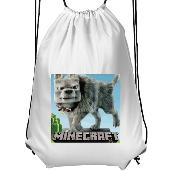 Jumppakassi | Kevyt Treenikassi Aikuisille A Minecraft Movie valkoinen Aikuinen