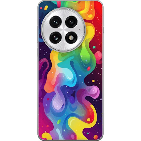 OnePlus 13 Genomskinligt Skal Color Splash Abstrakt Konst Design Färgstarkt Mönster Modern Populär Väggkonst Grafiskt Trend