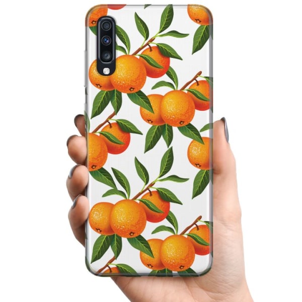 Samsung Galaxy A70 TPU Mobilcover Appelsin