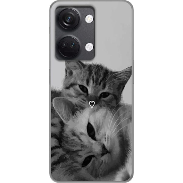 OnePlus Nord 3 Gennemsigtig cover Kat Hjerte