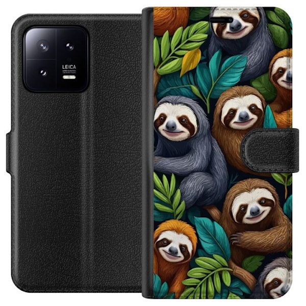 Xiaomi 13 Tegnebogsetui Sengångarstil - afslappet motiv med s