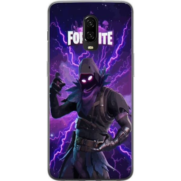 OnePlus 6T Genomskinligt Skal Fortnite Raven – Mörk Stridsikon från Battle Royale