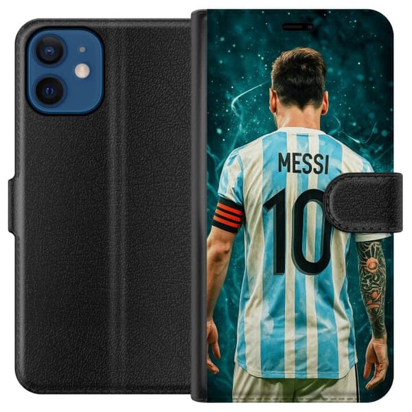 Kompatibel Tegnebogsetui til Apple iPhone 12 Messi